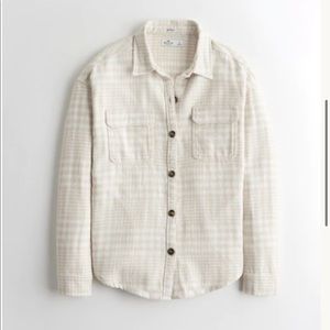 NWOT Hollister Plaid Oversized Flannel Shacket